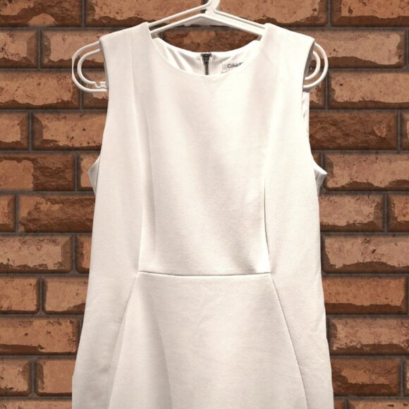 NWOT Calvin Klein Sleeveless Textured Crepe Sheath Dress Office/ Party/ Cocktail - Picture 8 of 16